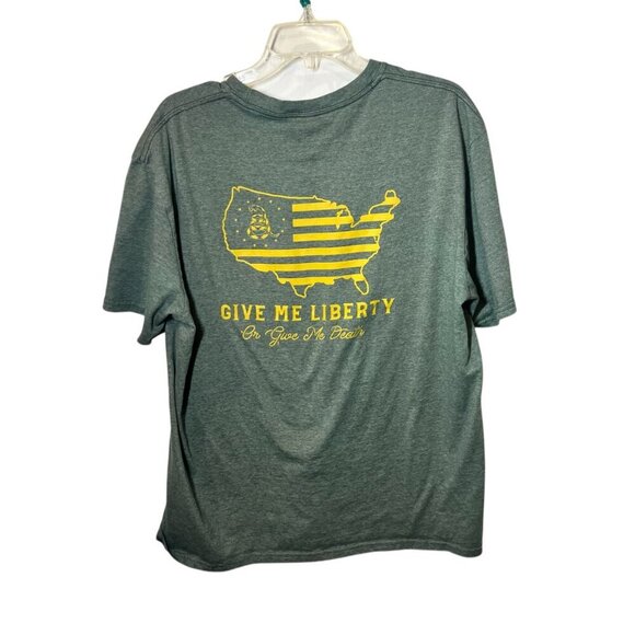 5.11 Tactical Green T-Shirt "Give Me Liberty Or Give Me Death" Graph Size XL - Picture 4 of 5
